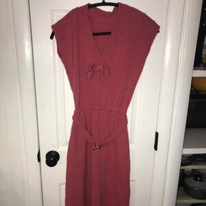 Vintage pink 1960s dress small